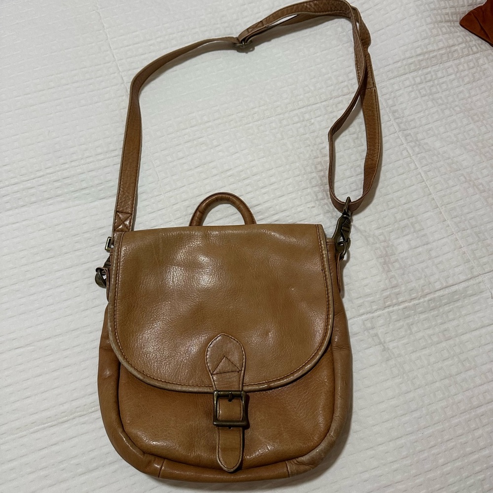 Hobo International Tan Leather Cross Body Purse